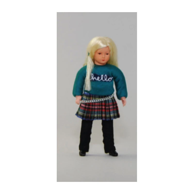 Caco 03005600 Puppe "modernes Mädchen" Rock Biegepuppe 1:12 Für Puppenhaus 3 Caco 03005600 Puppe "modernes Mädchen" Rock Biegepuppe 1:12 Für Puppenhaus