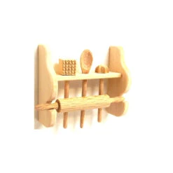 Liebe HANDARBEIT 46151 Küchengeräte Im Wandregal 1:12 Für Puppenhaus