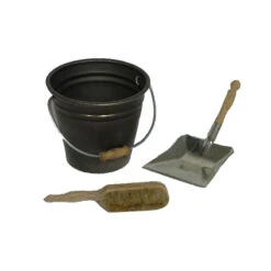 Liebe HANDARBEIT 46145 Handfeger, Kehrschaufel, Eimer 1:12 Für Puppenhaus