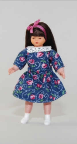 Caco 03002100 Puppe "Mädchen" Frisur Sommerkleid Blau 1:12 Für Puppenhaus 3 Caco 03002100 Puppe "Mädchen" Frisur Sommerkleid Blau 1:12 Für Puppenhaus