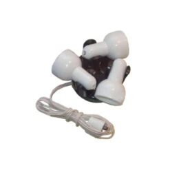 Kahlert 10549 Weißer 3-flammiger Strahler, Wandlampe Mit Stecker 1:12 Für Puppenhaus