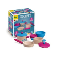 Erzi 10669 Kochset Für Kinderküche Holz Erzgebirge