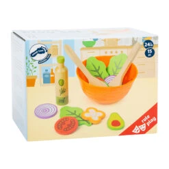 Legler 11476 Spiel-Set Salat Kinderküche Holz -Spielwarenladen 11476 4 Spiel Set Salat