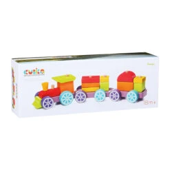 Cubika 12923 Holzzug "Rainbow Express" Stapelbar Motorikspielzeug Holz Ukrainian Toys -Spielwarenladen 12923 4 Holzzug Rainbow Express
