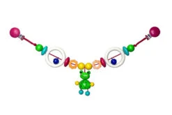 Hess 12988 Wagenkette "Frosch Toni" Für Kinderwagen Holz Erzgebirge