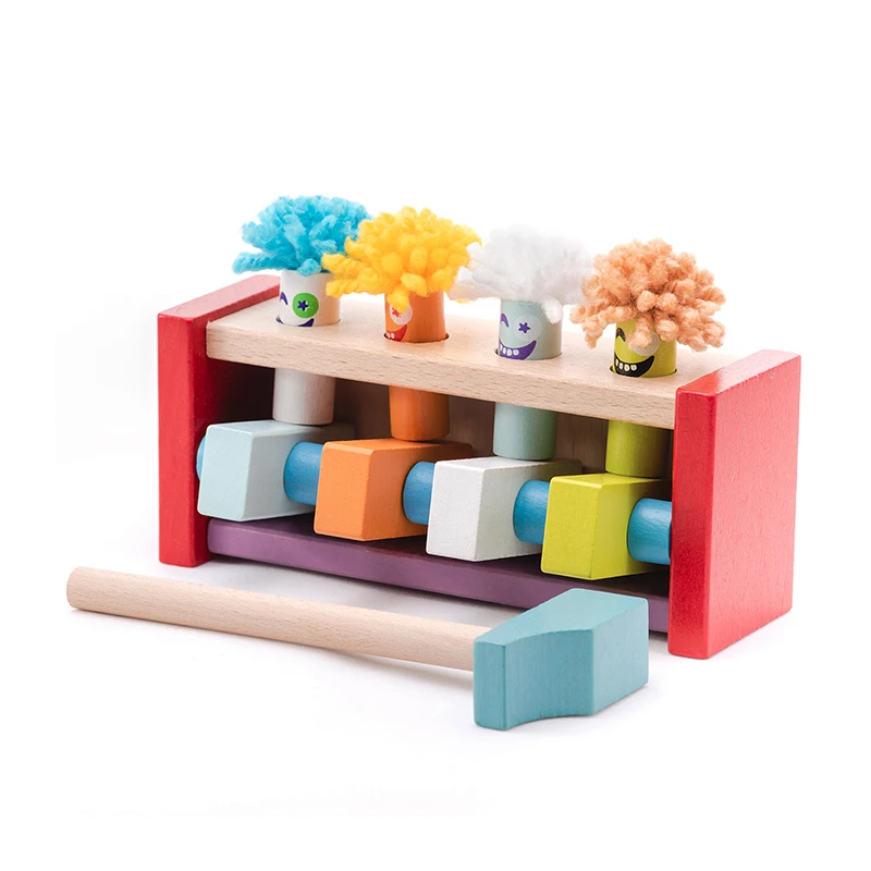 Cubika 13746 Klopfbank "Jumping Clowns" Motorikspielzeug Holz Ukrainian Toys 3 Cubika 13746 Klopfbank "Jumping Clowns" Motorikspielzeug Holz Ukrainian Toys