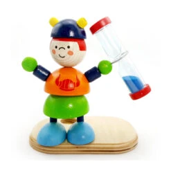 Hess 14574 Zahnputzuhr "Wikinger Arne" Zahnbürstenhalter Holz Erzgebirge