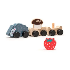 Cubika 15467 Süßer Igel-Zug "Clever Hedgehog" Aus Holz 5-teilig Ukrainian Toys -Spielwarenladen 15467 3 susser Igel Zug