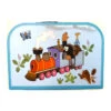 Trötsch 16298 Kinderkoffer "Maulwurf Mit Der Eisenbahn" Blau Gross 30 Cm -Spielwarenladen 16298 Kinderkoffer MW