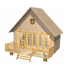 Dolls House 1800 Kleines Puppenhaus "The Retreat Lodge" Bausatz -Spielwarenladen 1800 The Retreat 2