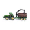 Siku 1954 John Deere 8430 Traktor Mit Forstanhänger Grün Maßstab 1:50 1 Siku 1954 John Deere 8430 Traktor Mit Forstanhänger Grün Maßstab 1:50 -Spielwarenladen 1954 John Deere Forstanhanger