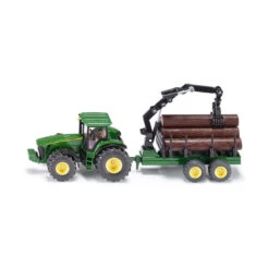 Siku 1954 John Deere 8430 Traktor Mit Forstanhänger Grün Maßstab 1:50