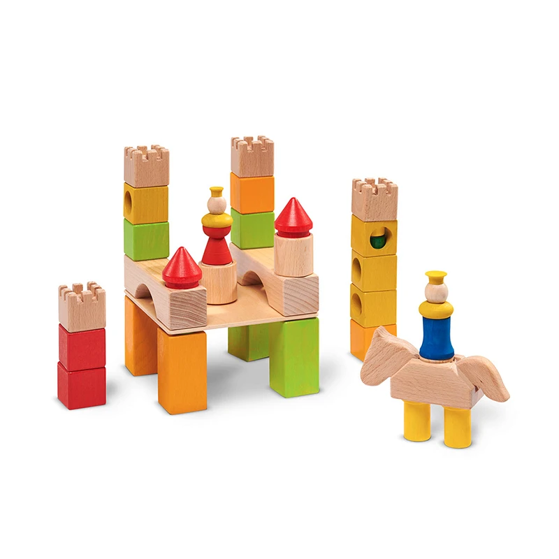 Nic 2104 Cubio "Burg" Holzbaukasten 4 Nic 2104 Cubio "Burg" Holzbaukasten – Bild 2