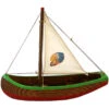 Ogas 2112 Indianerboot Holzboot Segelboot Aus Holz Handbemalt -Spielwarenladen 2112 Indianerboot