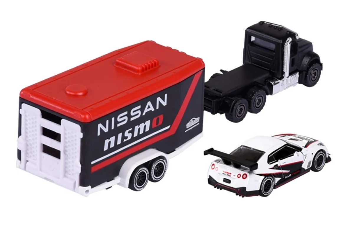 Majorette 212053111 Race Trailer Set Mack Granite + Nissan GT-R Nismo GT3 Maßstab Ca. 1:64 4 Majorette 212053111 Race Trailer Set Mack Granite + Nissan GT-R Nismo GT3 Maßstab Ca. 1:64 – Bild 2