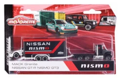 Majorette 212053111 Race Trailer Set Mack Granite + Nissan GT-R Nismo GT3 Maßstab Ca. 1:64 7 Majorette 212053111 Race Trailer Set Mack Granite + Nissan GT-R Nismo GT3 Maßstab Ca. 1:64 -Spielwarenladen 212053111 Race Trailer Set Mack Granite Nissan GT R Nismo GT3 3