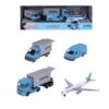 Majorette 212057290 Geschenkset "Maersk" Logistik Sprinter, Crafter, MAN Hellblau Modellautos -Spielwarenladen 212057290