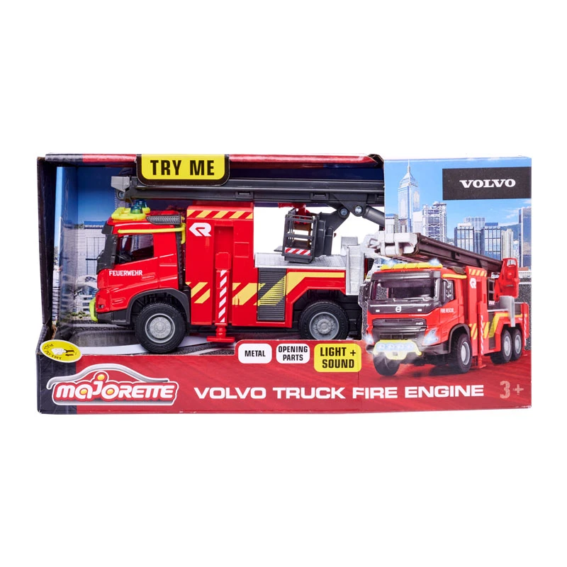 Majorette 213713000 Volvo FMX "Feuerwehr" Rot Licht+Sound Maßstab Ca. 1:50 5 Majorette 213713000 Volvo FMX "Feuerwehr" Rot Licht+Sound Maßstab Ca. 1:50 – Bild 3