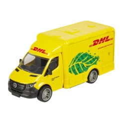 Majorette 213742000 Mercedes Benz Sprinter Koffer "DHL" Gelb Licht+Sound Maßstab Ca. 1:50