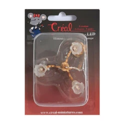 Creal 2205 LED 3-arm Hängelampe "Tulpe" 1:12 Für Puppenhaus