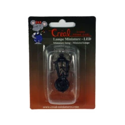 Creal 2206 Verzierte LED Wandlampe Schwarz 1:12 Für Puppenhaus