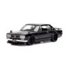 Jada 253203004 Brian's Nissan Skyline 2000 GT-R Schwarz - Fast & Furious Maßstab 1:24 Modellauto