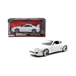 Jada 253203046 Brian's Toyota Supra Weiss 1995 Fast & Furious Maßstab 1:24 Modellauto