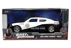 Jada 253203079 Dodge Charger "Policia Civil" Schwarz/weiss 2006 Fast & Furious Maßstab 1:24 Modellau -Spielwarenladen 253203079 2 Dodge Charger Policia Civil schwarz weiss