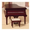 Dolls House 2686 Grand Piano Mit Hocker Mahagoni 1:12 Für Puppenhaus -Spielwarenladen 2686 Piano Mahagoni