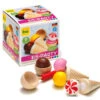 Erzi 28157 Eis-Party Ice Cream Set Für Kaufladen Oder Kinderküche Holz Erzgebirge -Spielwarenladen 28157 Eis Party Ice Cream Set