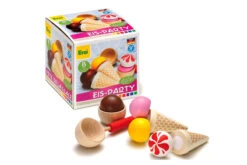 Erzi 28157 Eis-Party Ice Cream Set Für Kaufladen Oder Kinderküche Holz Erzgebirge