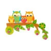 Hess 30316 Kinder-Garderobe "Eulen" 5 Haken 39 Cm Erzgebirge -Spielwarenladen 30316