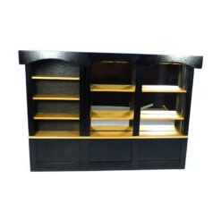 Creal 30921 Barschrank Mit Spiegel Schwarz 1:12 Für Puppenhaus