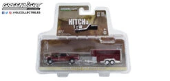 Greenlight 32270-D Ford F-150 XLT Dunkelrot 2019 + Livestock Trailer - Hitch & Tow 27 Maßstab 1:64 M