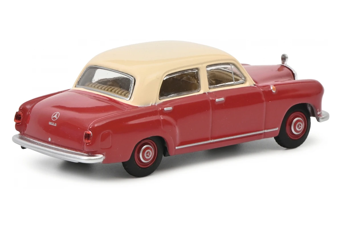 Schuco 452034200 Mercedes Benz 180D (W120) Rot/weiss Maßstab 1:64 Modellauto 4 Schuco 452034200 Mercedes Benz 180D (W120) Rot/weiss Maßstab 1:64 Modellauto – Bild 2