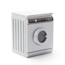 Dolls House 5175 Waschmaschine Silber 1:12 Für Puppenhaus