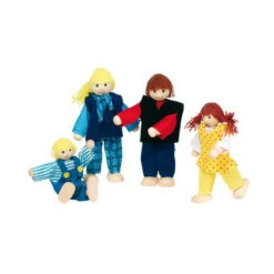 Goki 51955 Biegepuppen Set "Junge Familie"