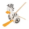 Goki 54959 Schiebetier "Zebra-Ente" Watscheltier Holz 2 Goki 54959 Schiebetier "Zebra-Ente" Watscheltier Holz -Spielwarenladen 54959 Schiebetier Zebra Ente