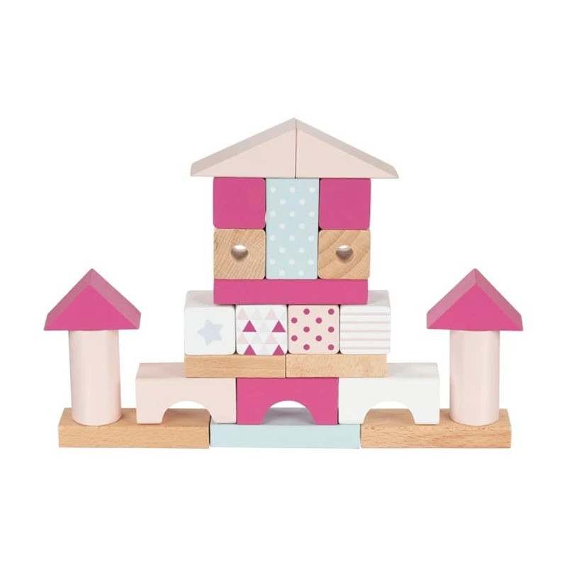 Goki 58460 Holzbausteine-Box Lifestyle Beere (rosa) Holz 5 Goki 58460 Holzbausteine-Box Lifestyle Beere (rosa) Holz – Bild 3
