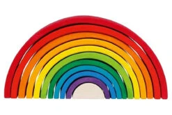 Goki 58478 Bausteine "Regenbogen" 11tlg. Holz Bunt