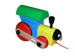 ABA 60008 Lokomotive Aus Holz Nachziehspielzeug