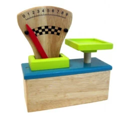 Estia 600126 Kaufladen Waage Zeigerwaage Türkis/hellgrün Aus Holz