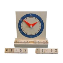 Ebert 612117 Lernuhr Auch Digitale Uhrzeit Holz Erzgebirge