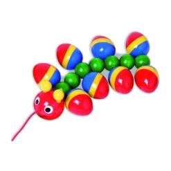 Nic 63163 Ziehtier "Trollinchen" Nachziehraupe Holz - Made In Germany