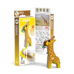 EUGY 650009 Bastelset 3D-Tierfigur "Giraffe" Carletto -Spielwarenladen 650009 3 Bastelset 3D Tierfigur Giraffe
