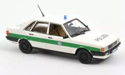 Norev 830053 Audi 80 "Polizei Niederkaltenkirchen" Weiss/grün Maßstab 1:43 Modellauto