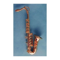 Dolls House 9/549 Deluxe Tenor Saxophone Mit Koffer 1:12 Für Puppenhaus