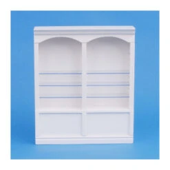Dolls House 9231 Doppel Laden Schrank Weiss Maßstab 1:12 Für Puppenhaus