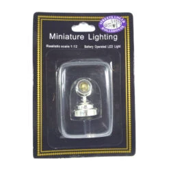 Dolls House DE371 Miniatur LED Spot Silber 1:12 Für Puppenhaus