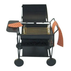 Creal 30888 American Barbeque Grill Schwarz Metall 1:12 Für Puppenhaus